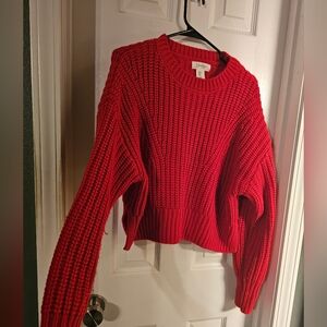 Red Sweater by Jessica Simpson